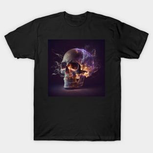 Light Fire Skull T-Shirt